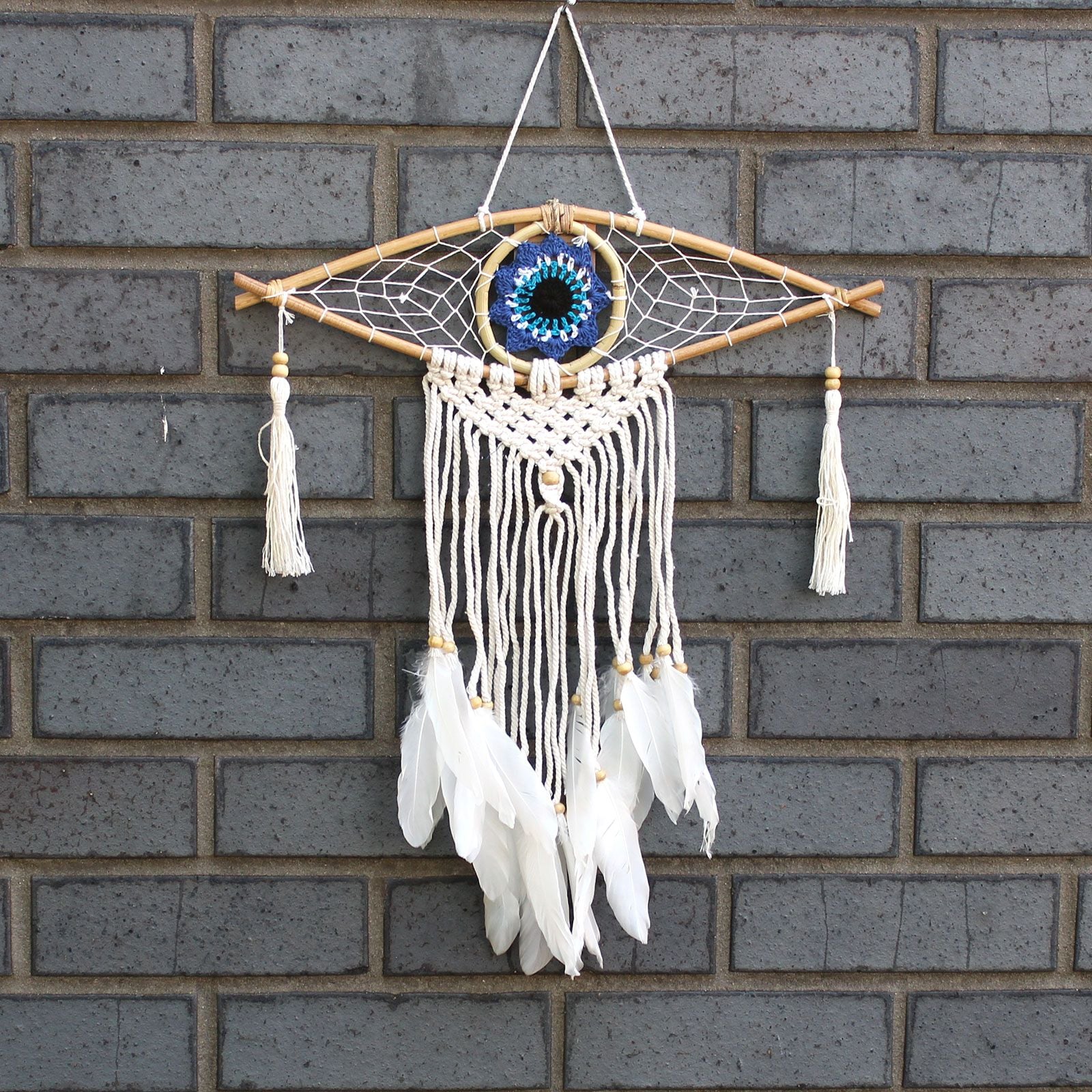 PROTECTION EVIL EYE FLOWER DREAMCATCHER