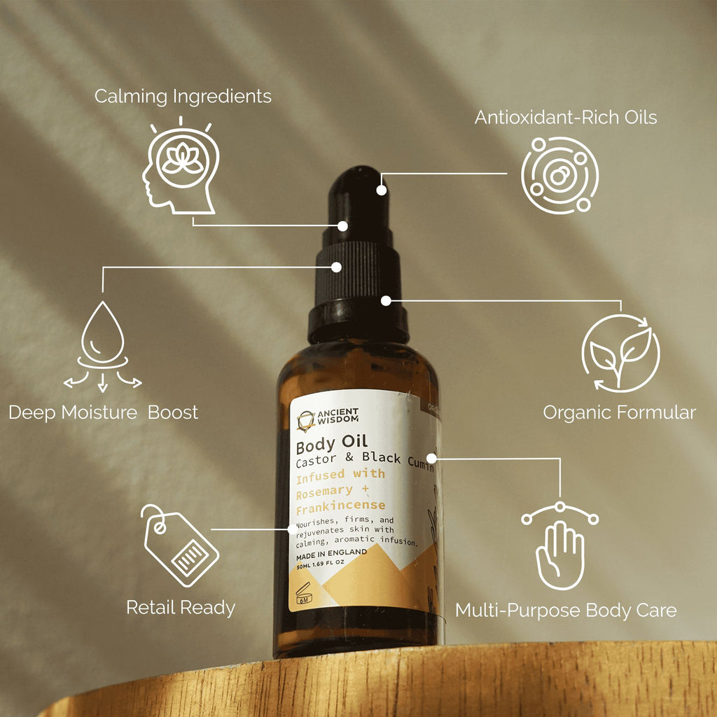 ROSEMARY + FRANKINCENSE ORGANIC BODY OIL