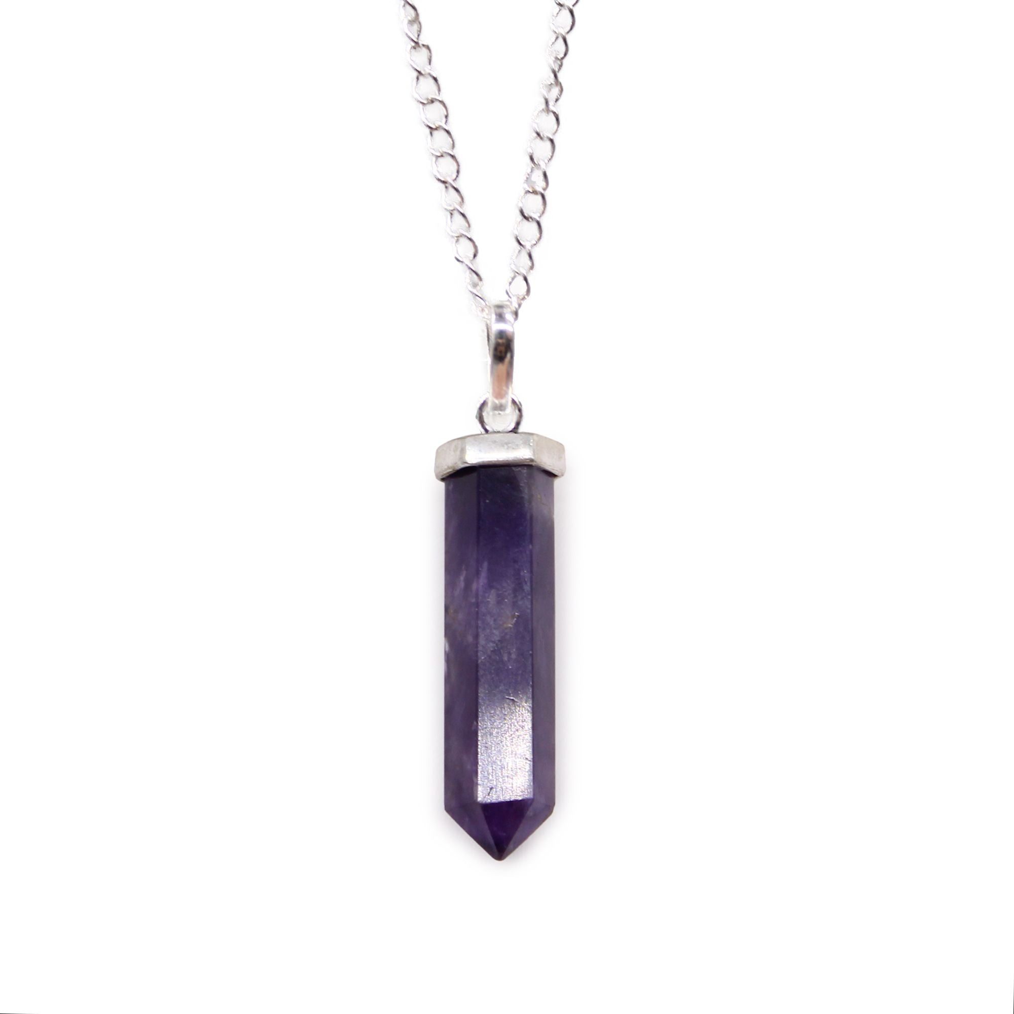 AMETHYST POINT PENDANT NECKLACE