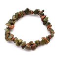 GREEN JASPER CHIPSTONE MANIFESTATION BRACELET