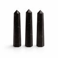 BLACK TOURMALINE SIX FACE OBELISK POINT (11CM)