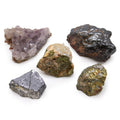AMETHYST + EPIDOTE MINERAL COLLECTION