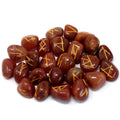 RED AVENTURINE RUNE STONE SET IN POUCH