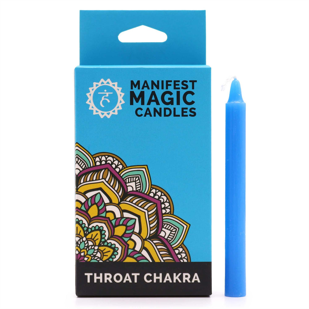 THROAT CHAKRA MANIFEST MAGIC CANDLE SET