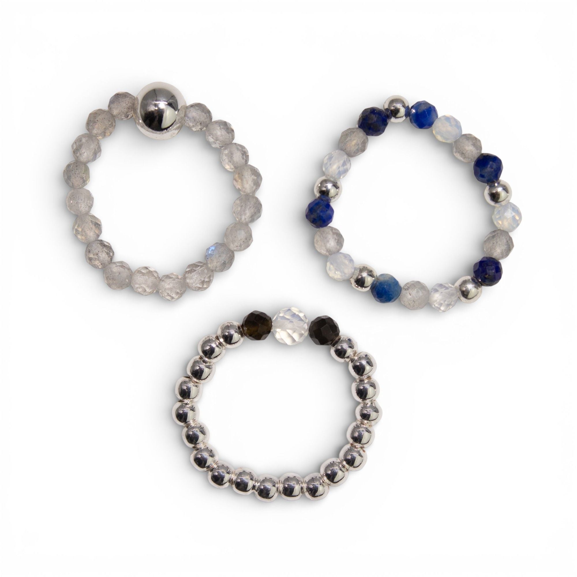 NORTHERN LIGHTS GEMSTONE RING SET