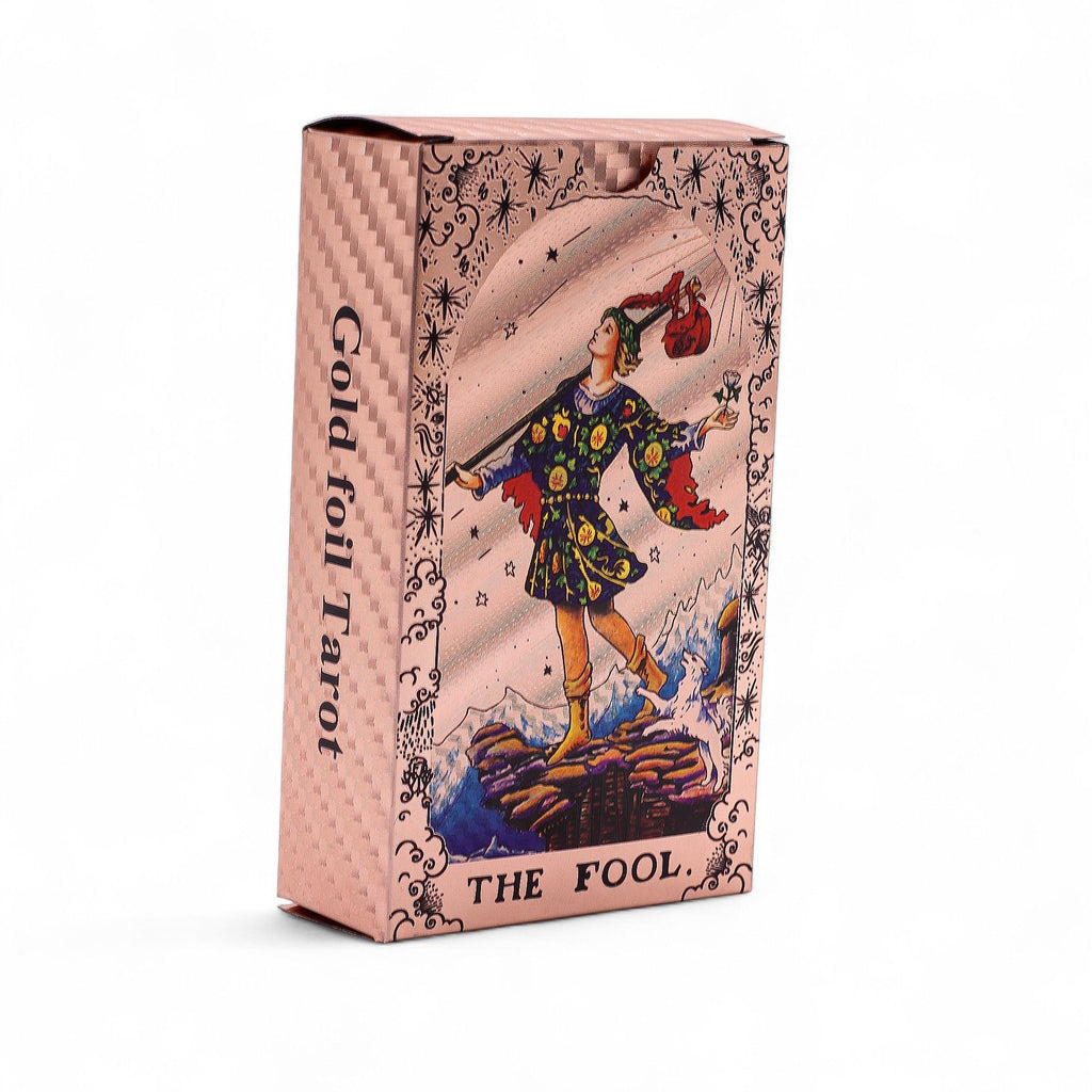 ROSE GOLD FOIL MOON PHASE TAROT DECK