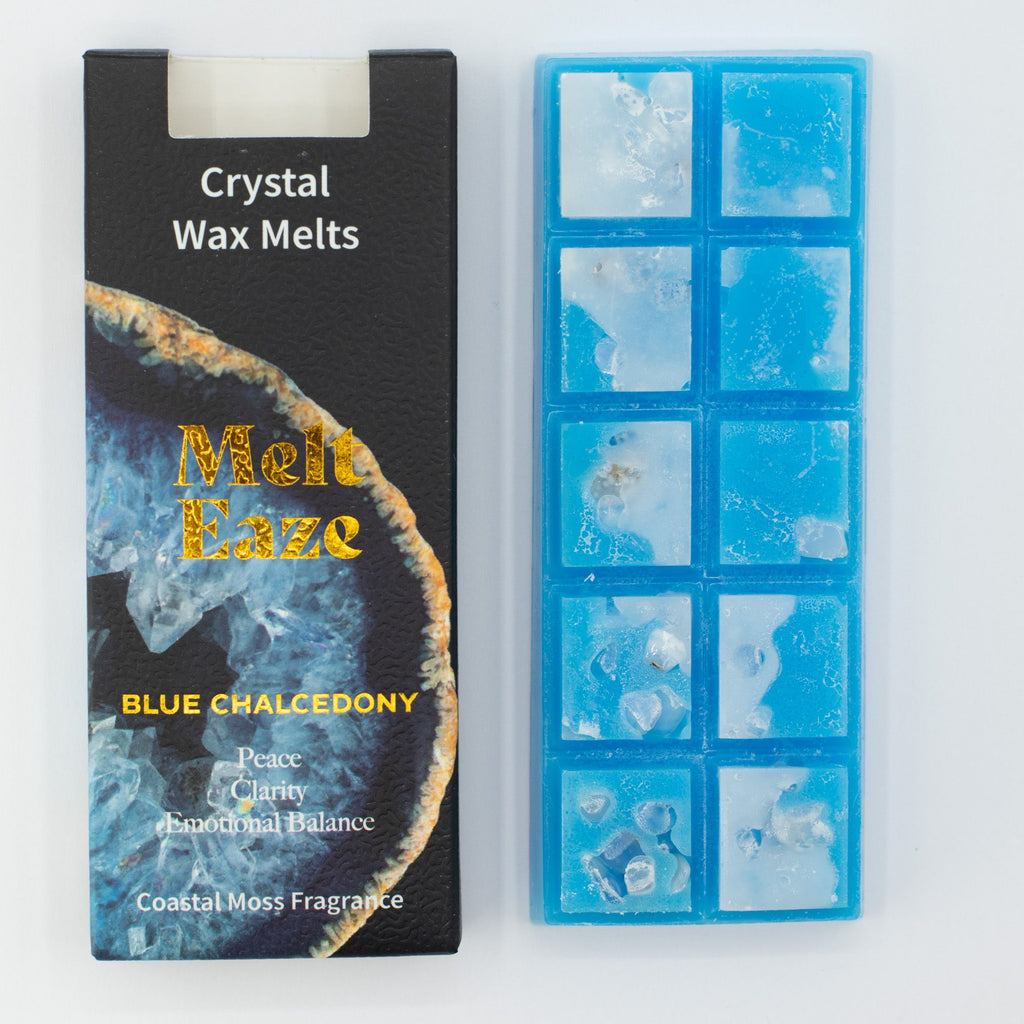 BLUE CHALCEDONY CRYSTAL WAX MELTS