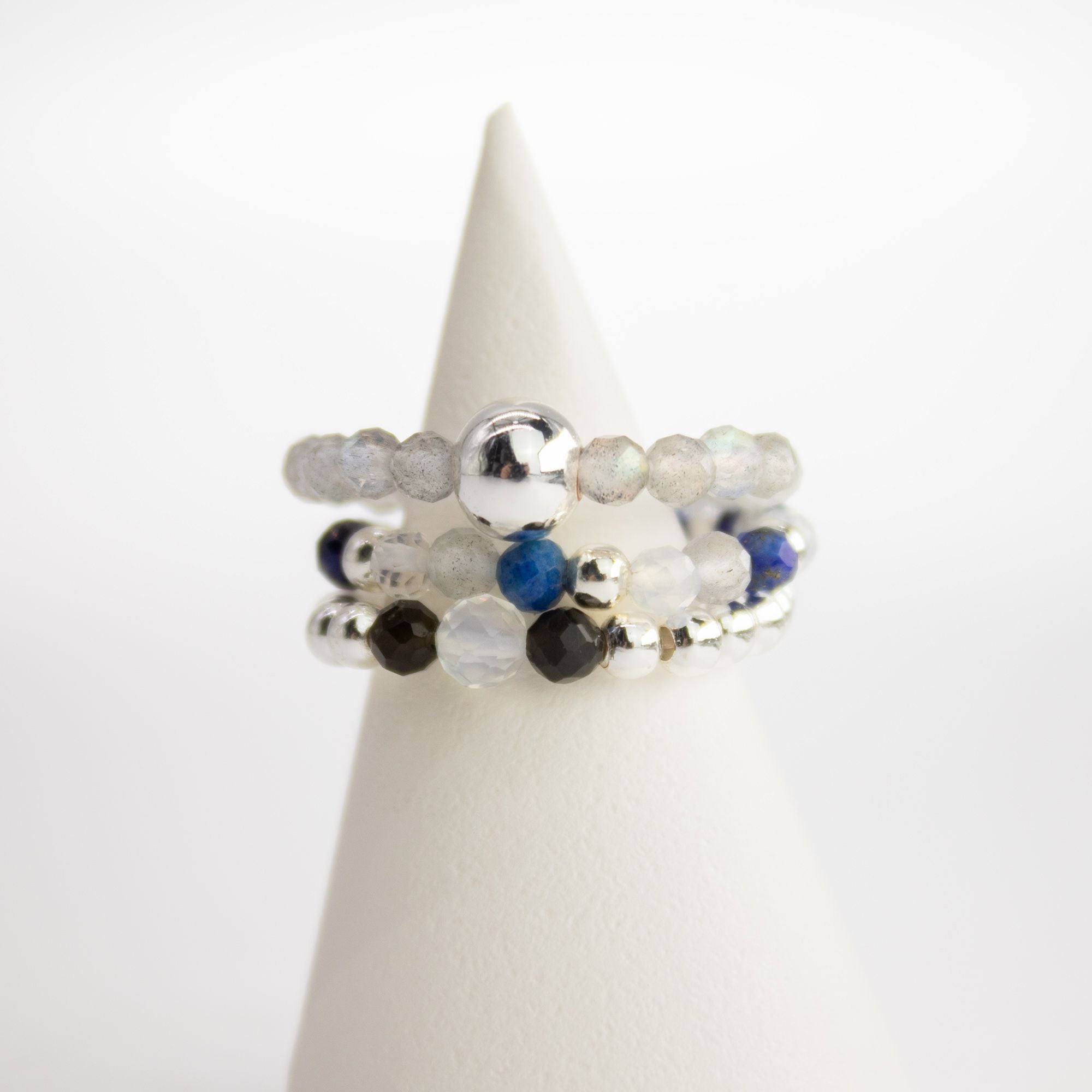 NORTHERN LIGHTS GEMSTONE RING SET