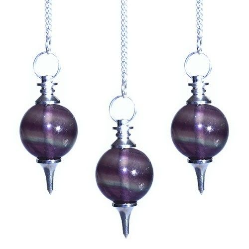 PURPLE FLUORITE SPHERE PENDULUM