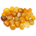 YELLOW ONYX RUNE STONE SET IN POUCH