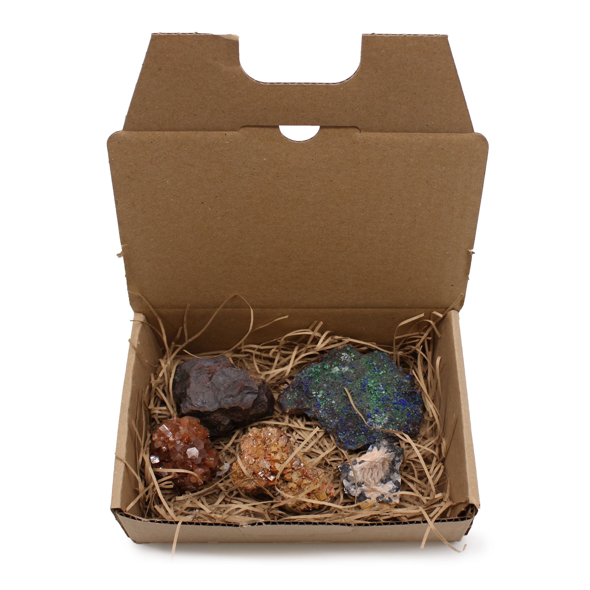 AZURITE MALACHITE + VANADINITE MINERAL COLLECTION
