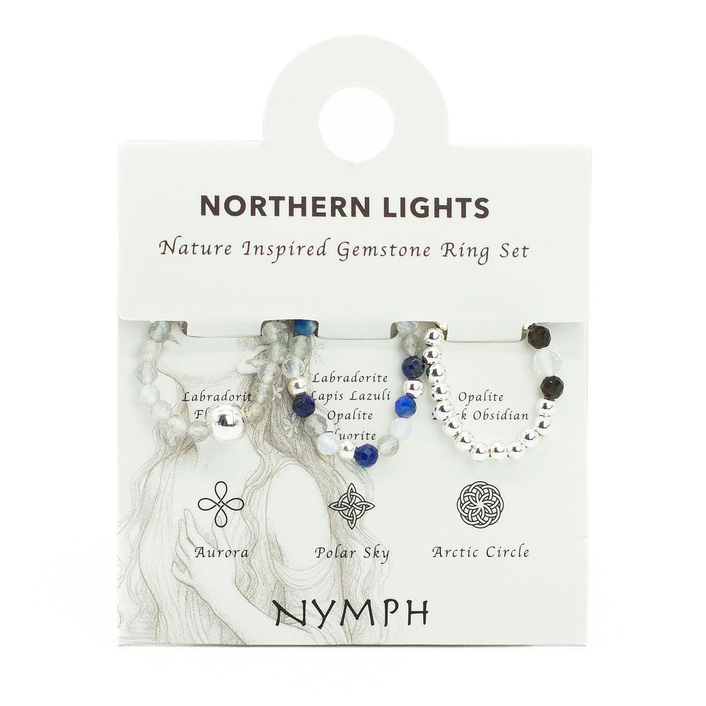 NORTHERN LIGHTS GEMSTONE RING SET