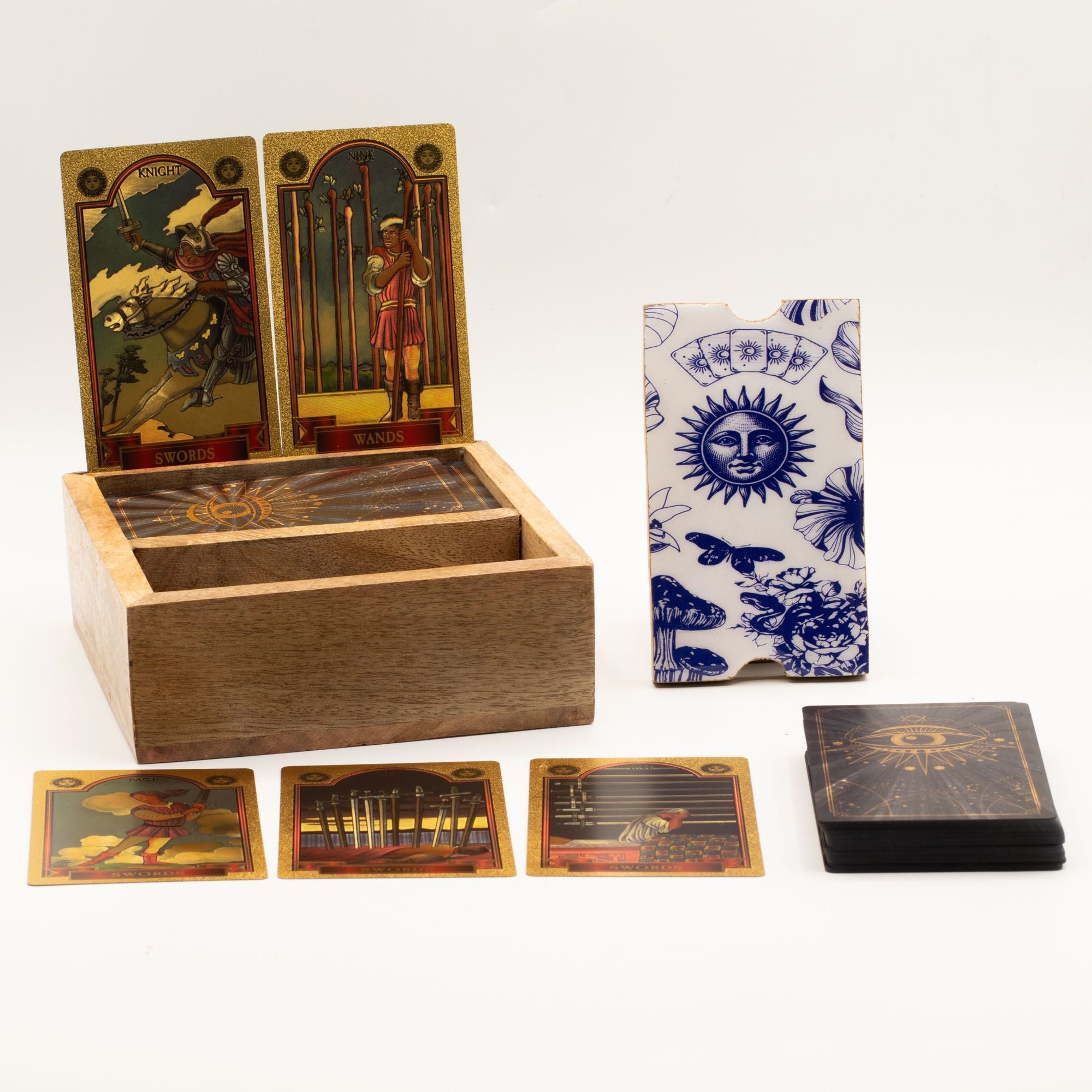 CELESTIAL TAROT STORAGE BOX + CARD HOLDER