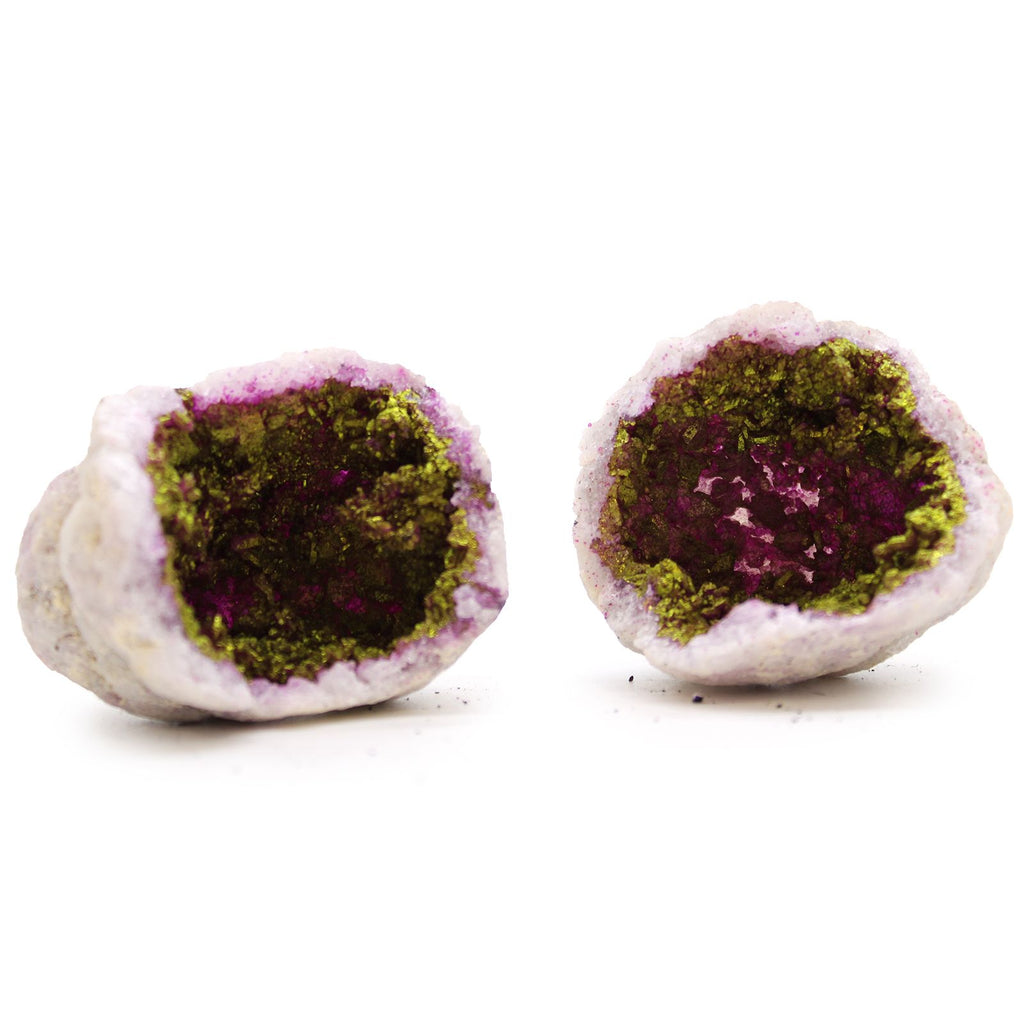 PINK + GOLD CALCITE GEODE