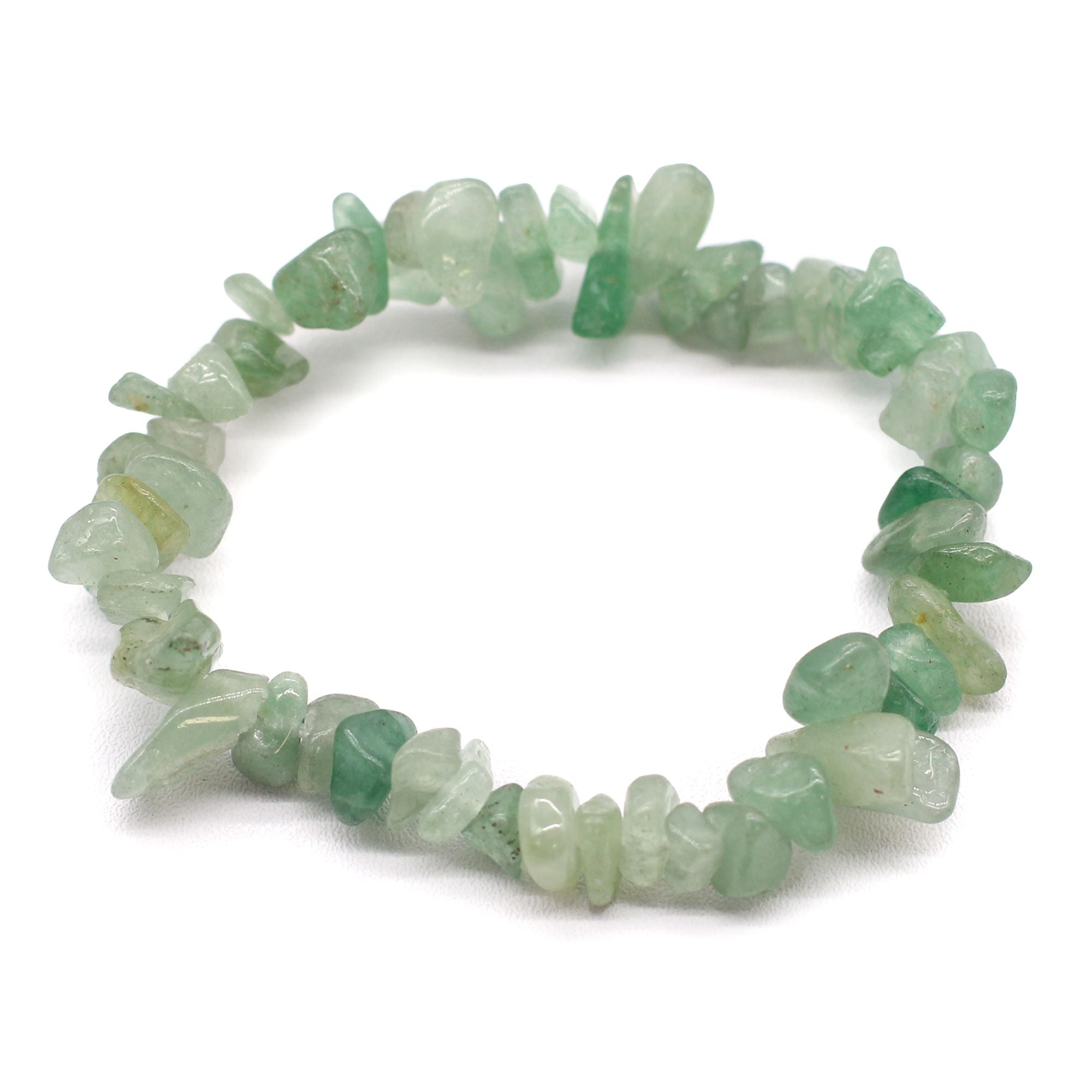 GREEN AVENTURINE CHIPSTONE MANIFESTATION BRACELET