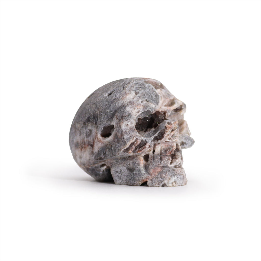CALCITE GEODE CRYSTAL SKULL