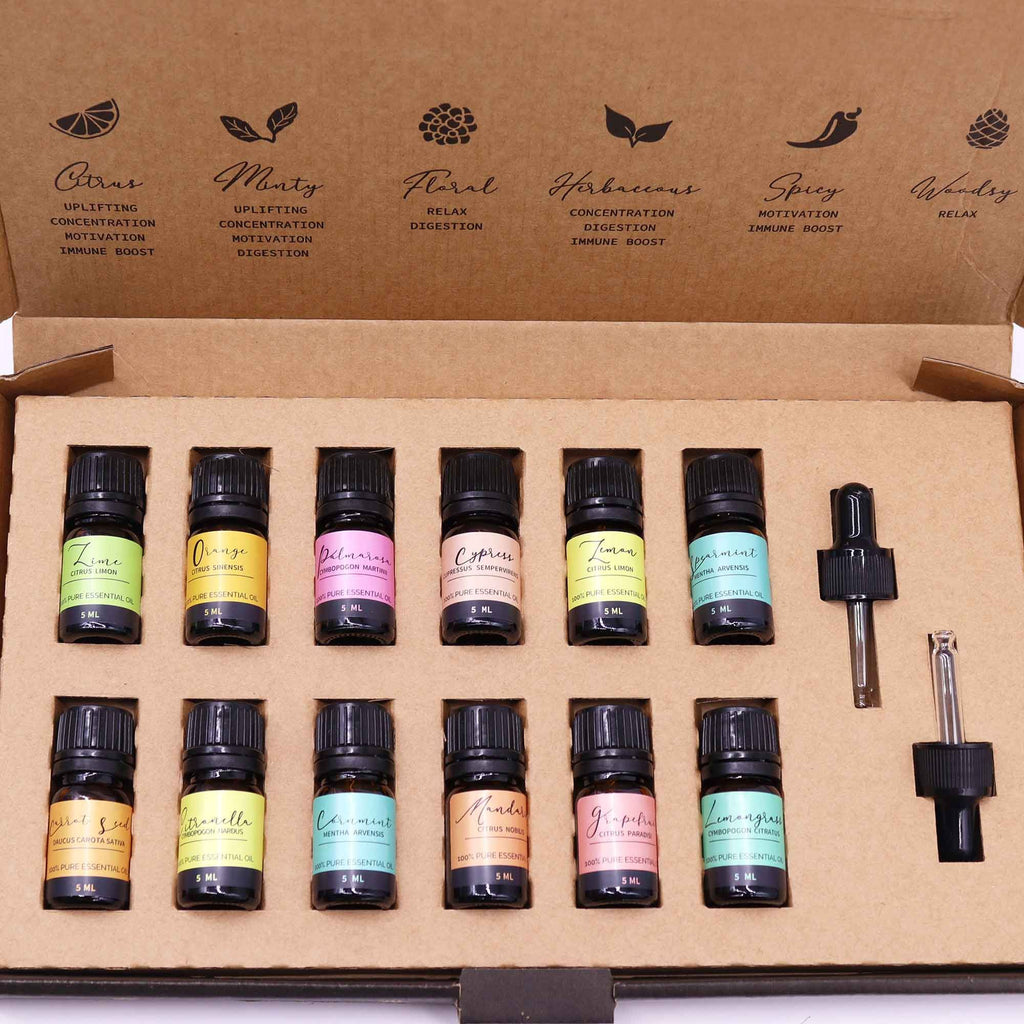SUMMER AROMATHERAPY ESSENTIAL OIL GIFT SET