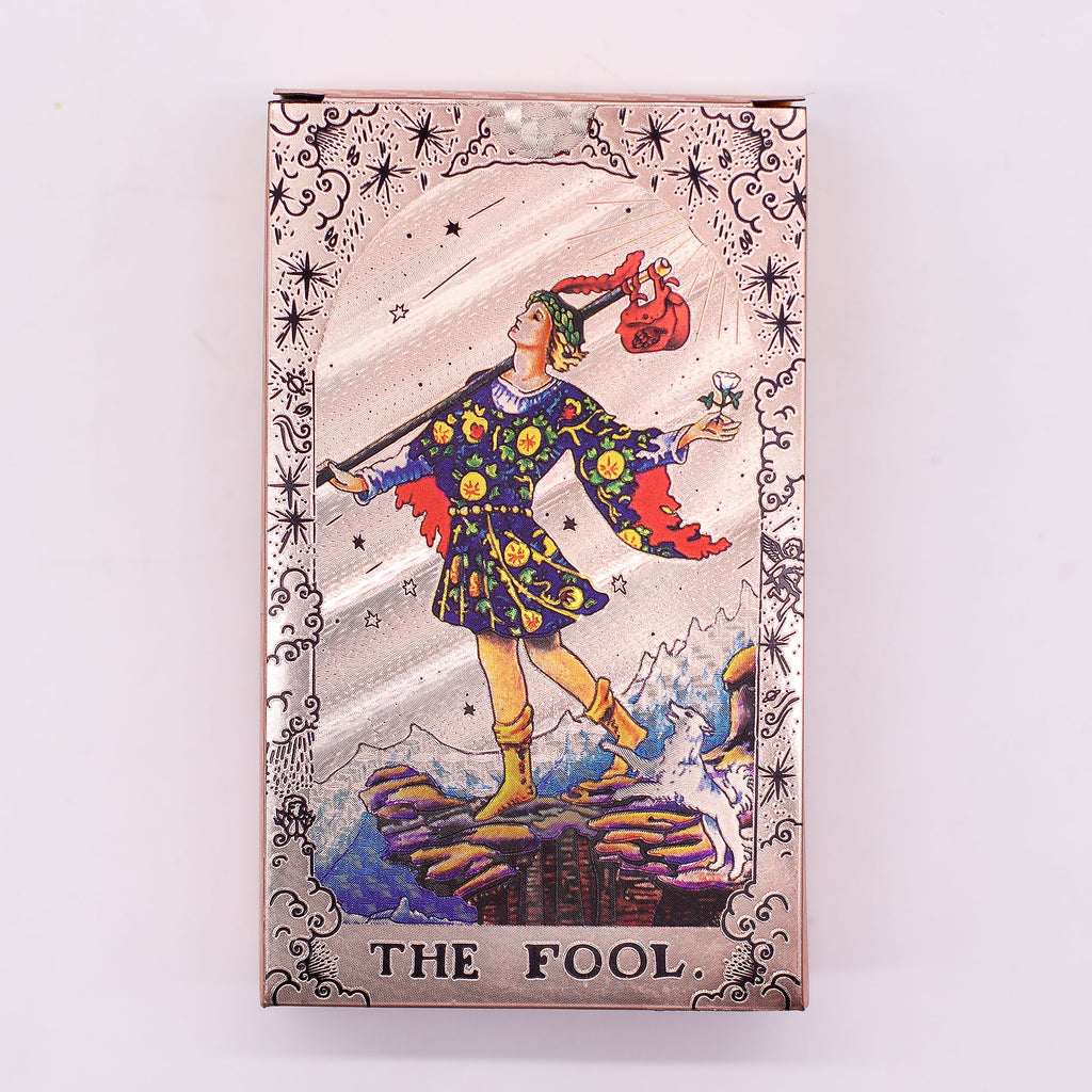ROSE GOLD FOIL MOON PHASE TAROT DECK
