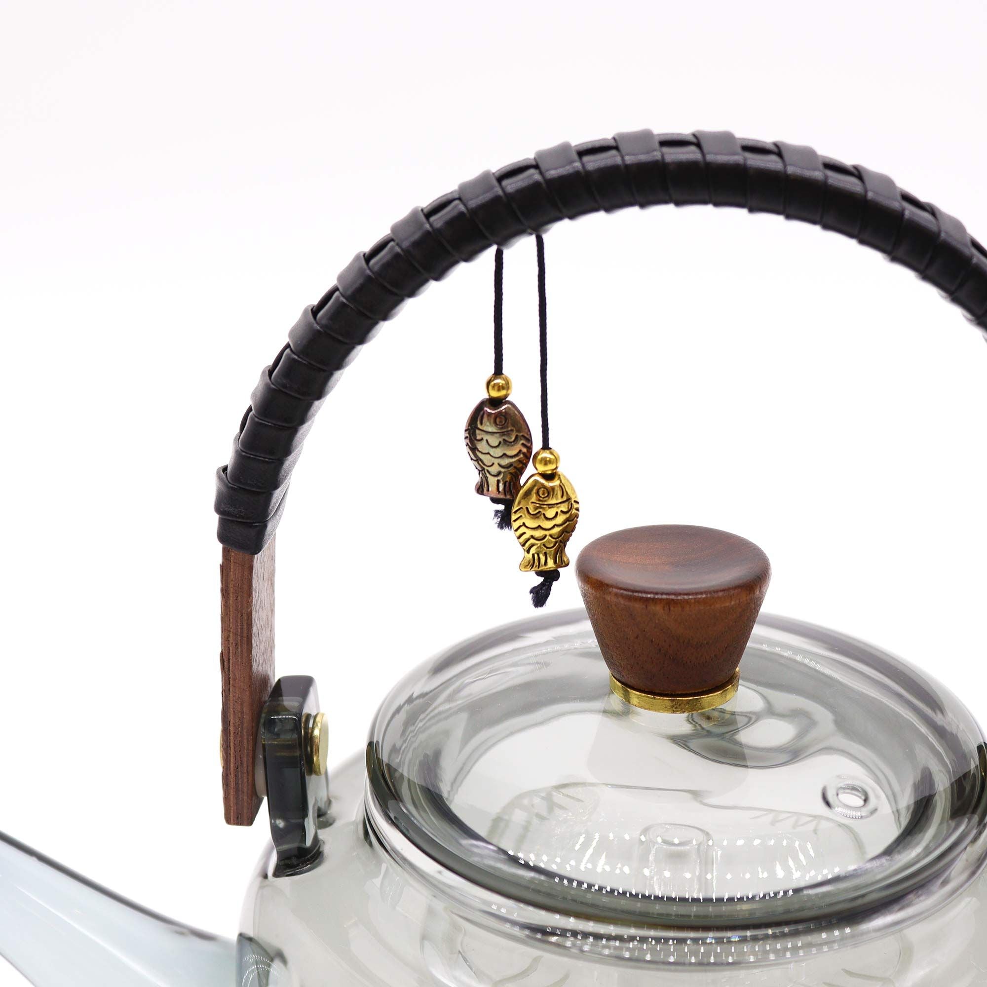 CHARCOAL GLASS TEAPOT + STEAMER SYSTEM