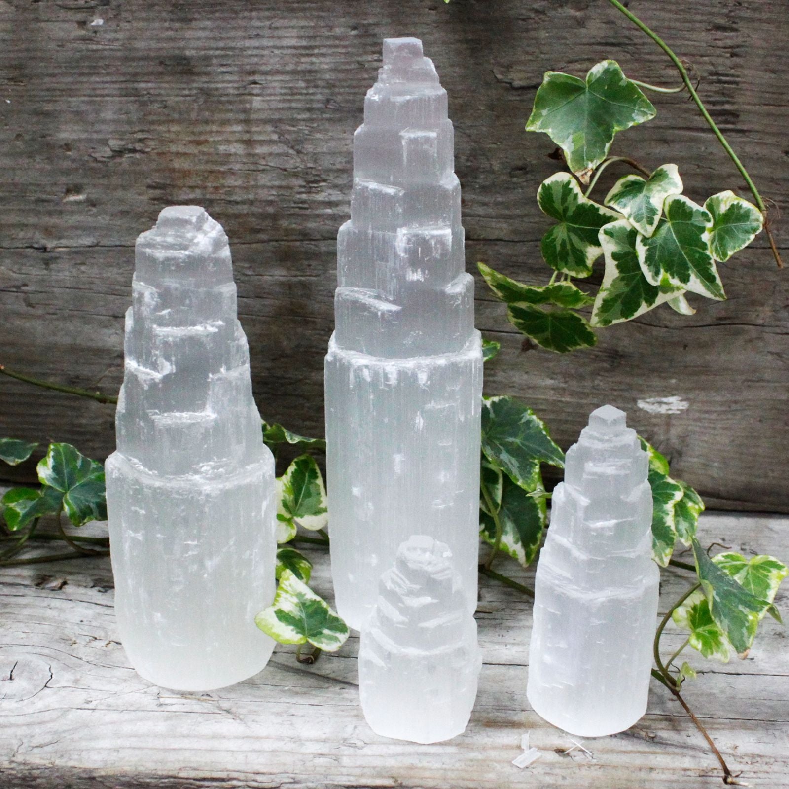 NATURAL SELENITE TOWER (15CM)