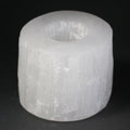 SELENITE CYLINDER CANDLE HOLDER (8CM)