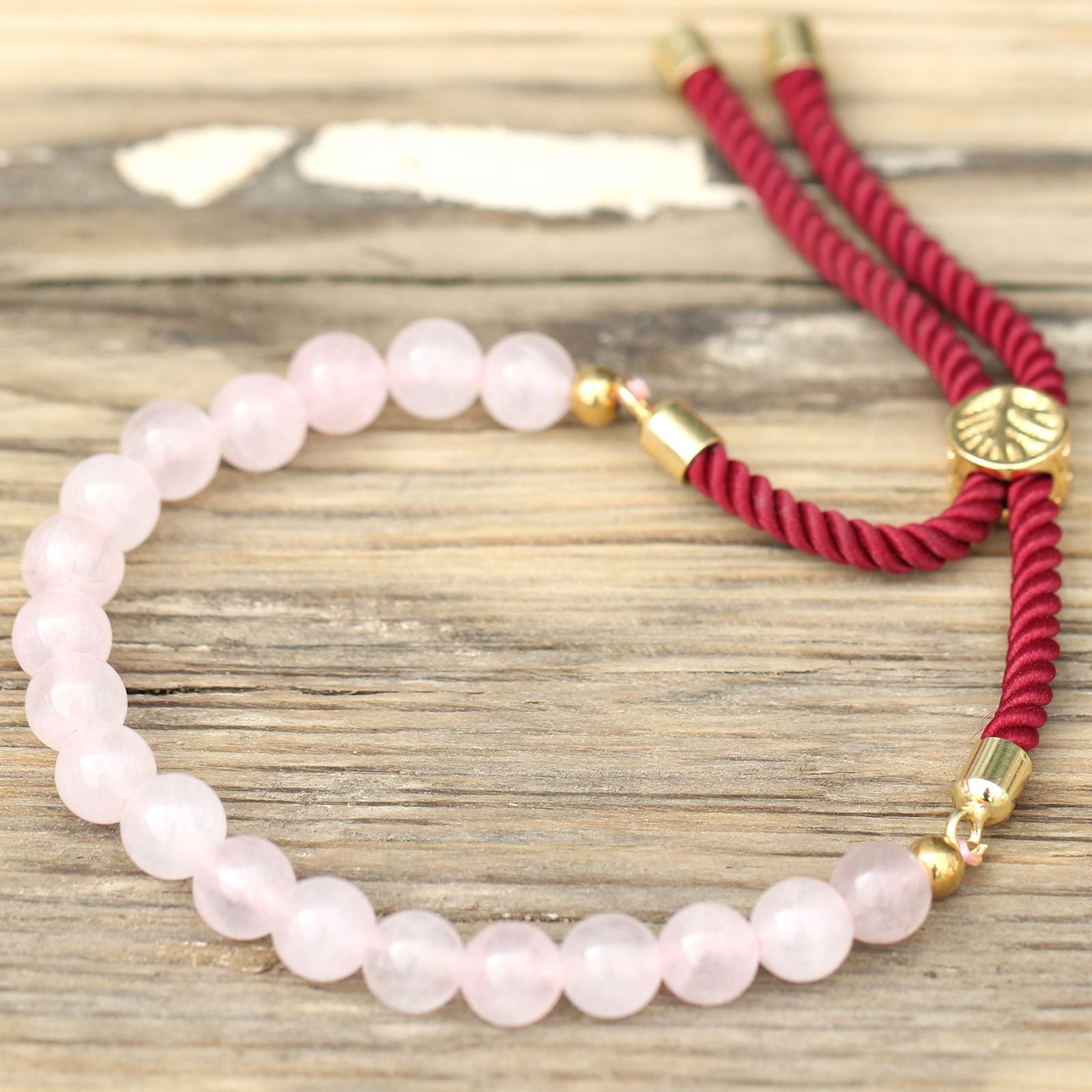 ROSE QUARTZ ADJUSTABLE BRACELET