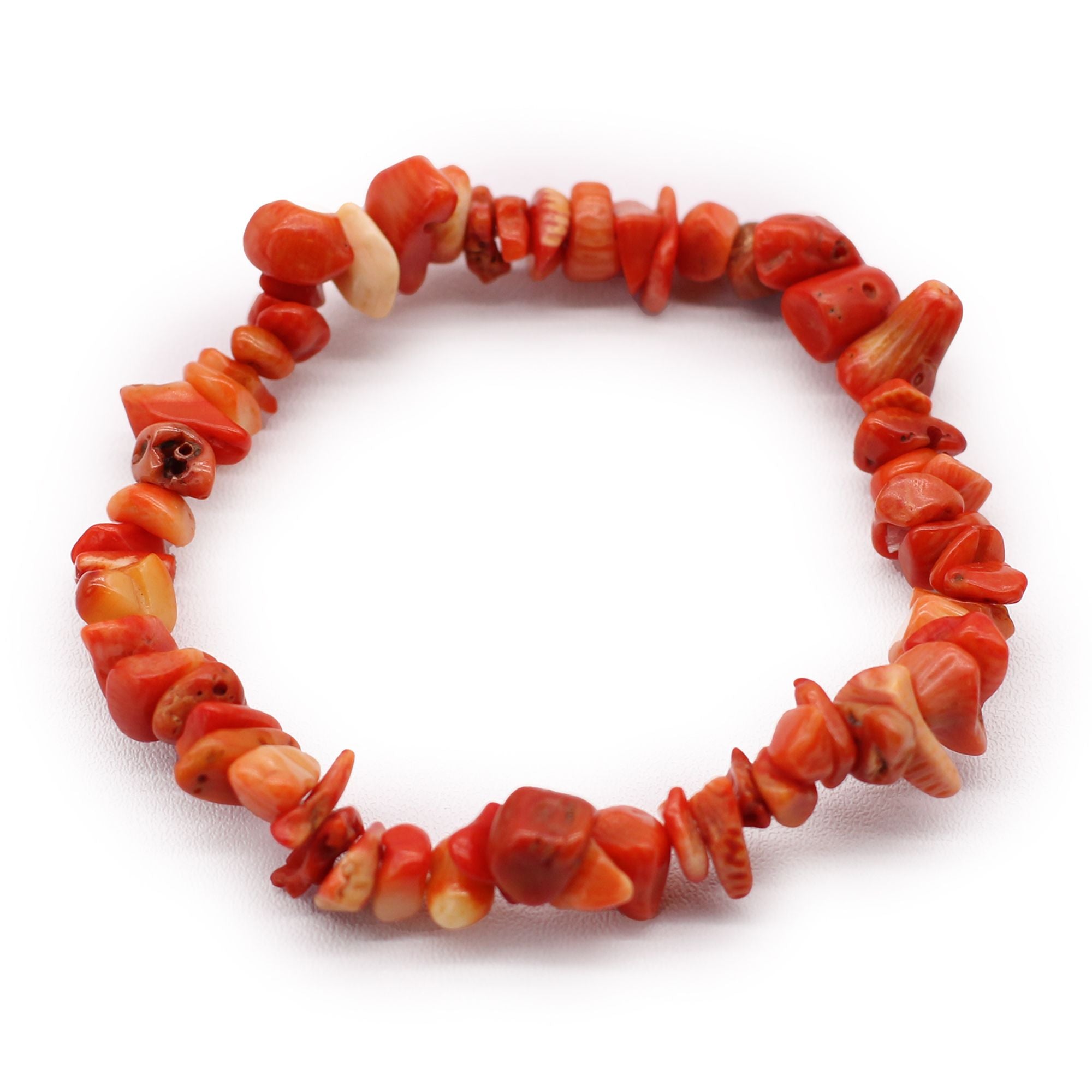 ORANGE JASPER CHIPSTONE MANIFESTATION BRACELET