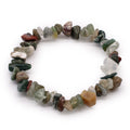 MOSS AGATE CHIPSTONE MANIFESTATION BRACELET