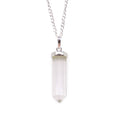 ROCK QUARTZ POINT PENDANT NECKLACE
