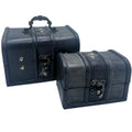 GREY TREASURE CHESTS - SET OF 2