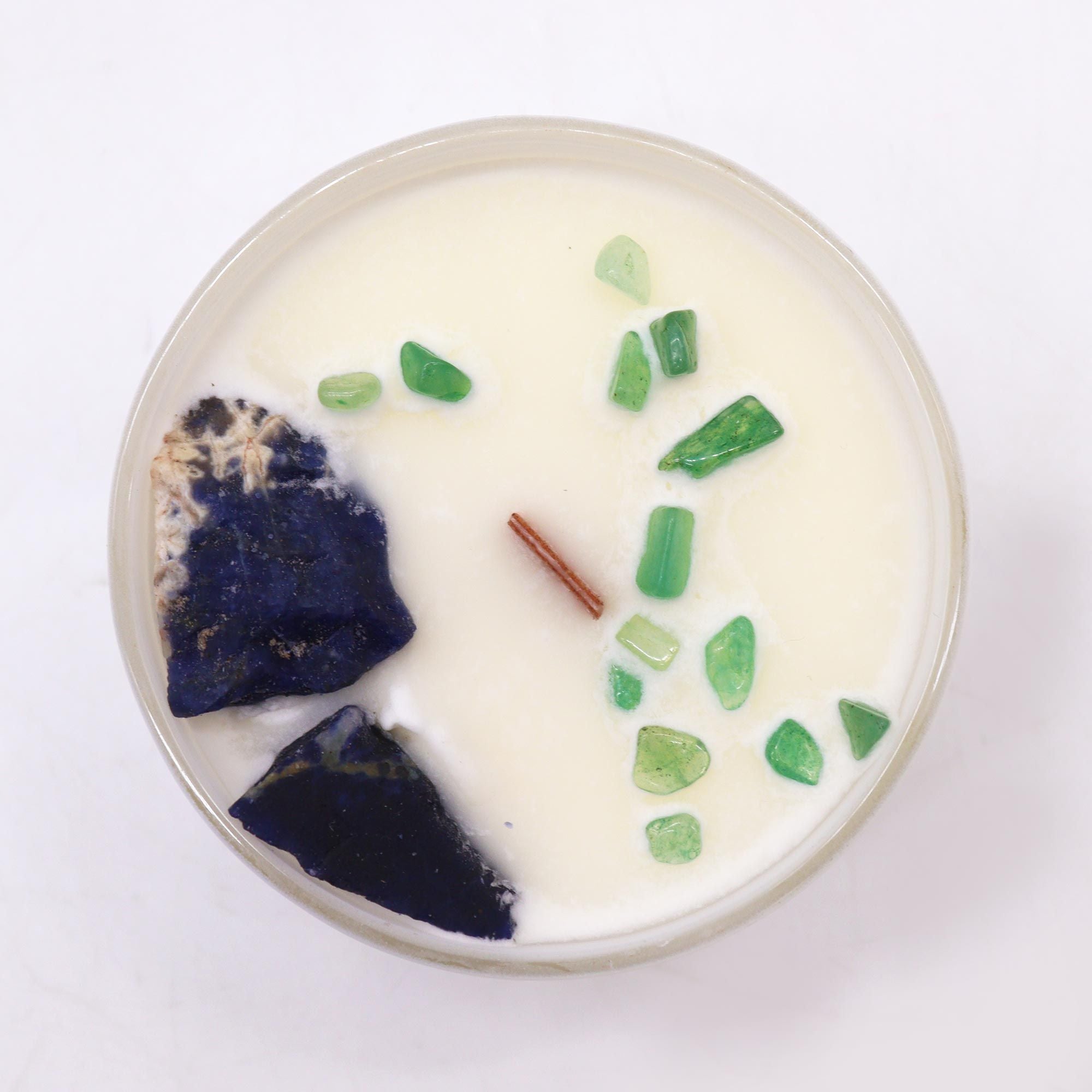 THROAT CHAKRA CRYSTAL CANDLE
