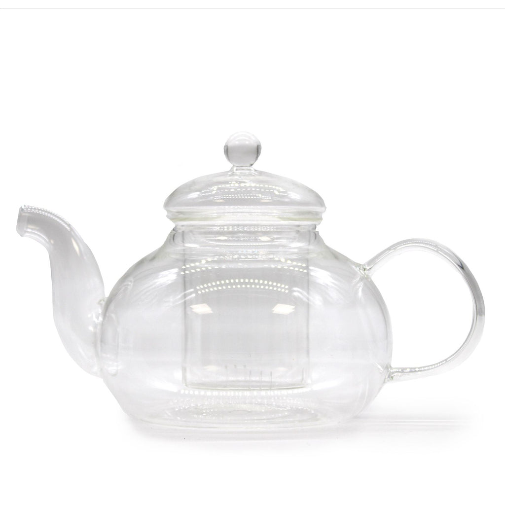 ROUND PEARL GLASS TEAPOT