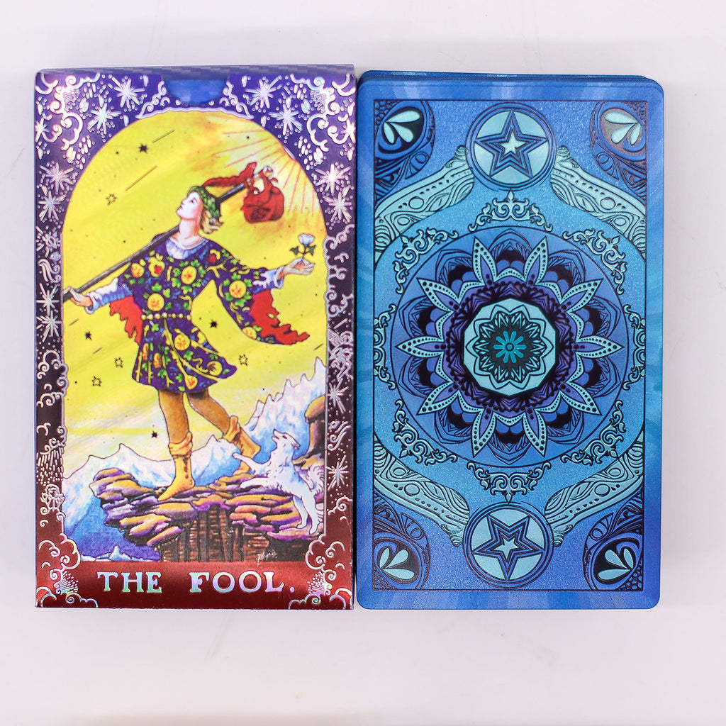 BLUE FOIL TAROT DECK