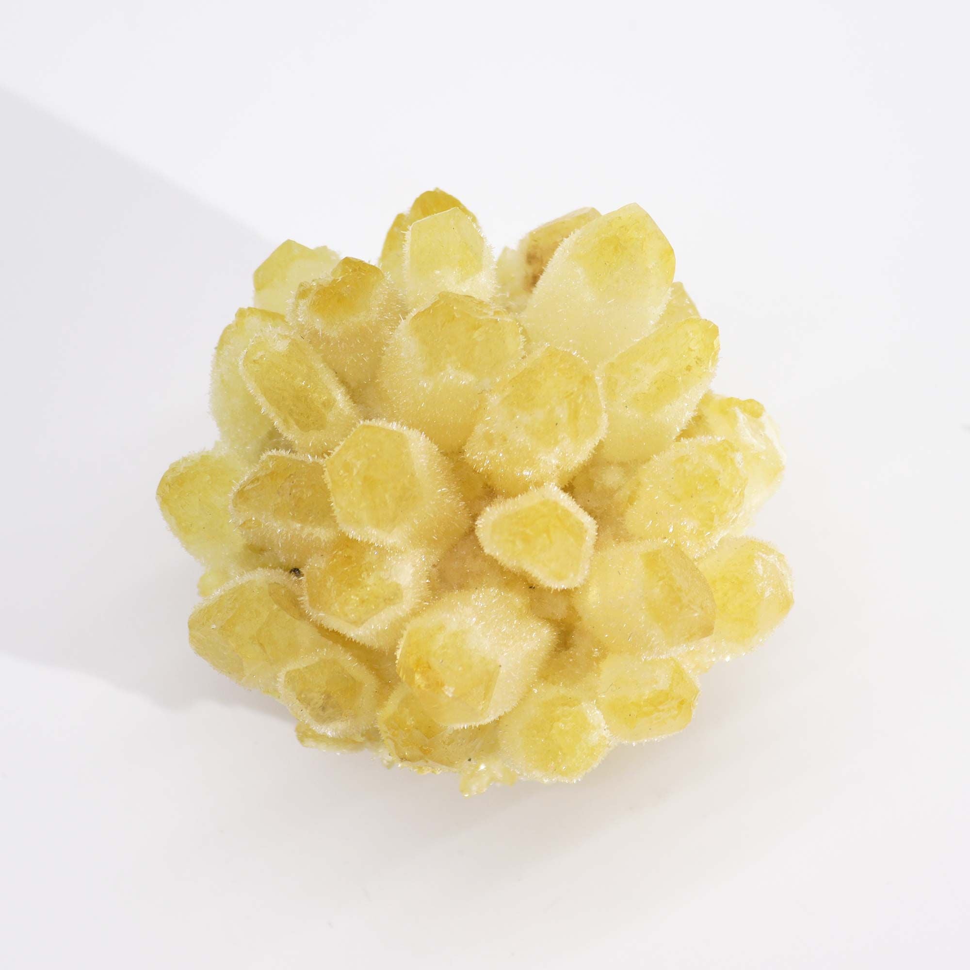 YELLOW GHOST QUARTZ CLUSTER