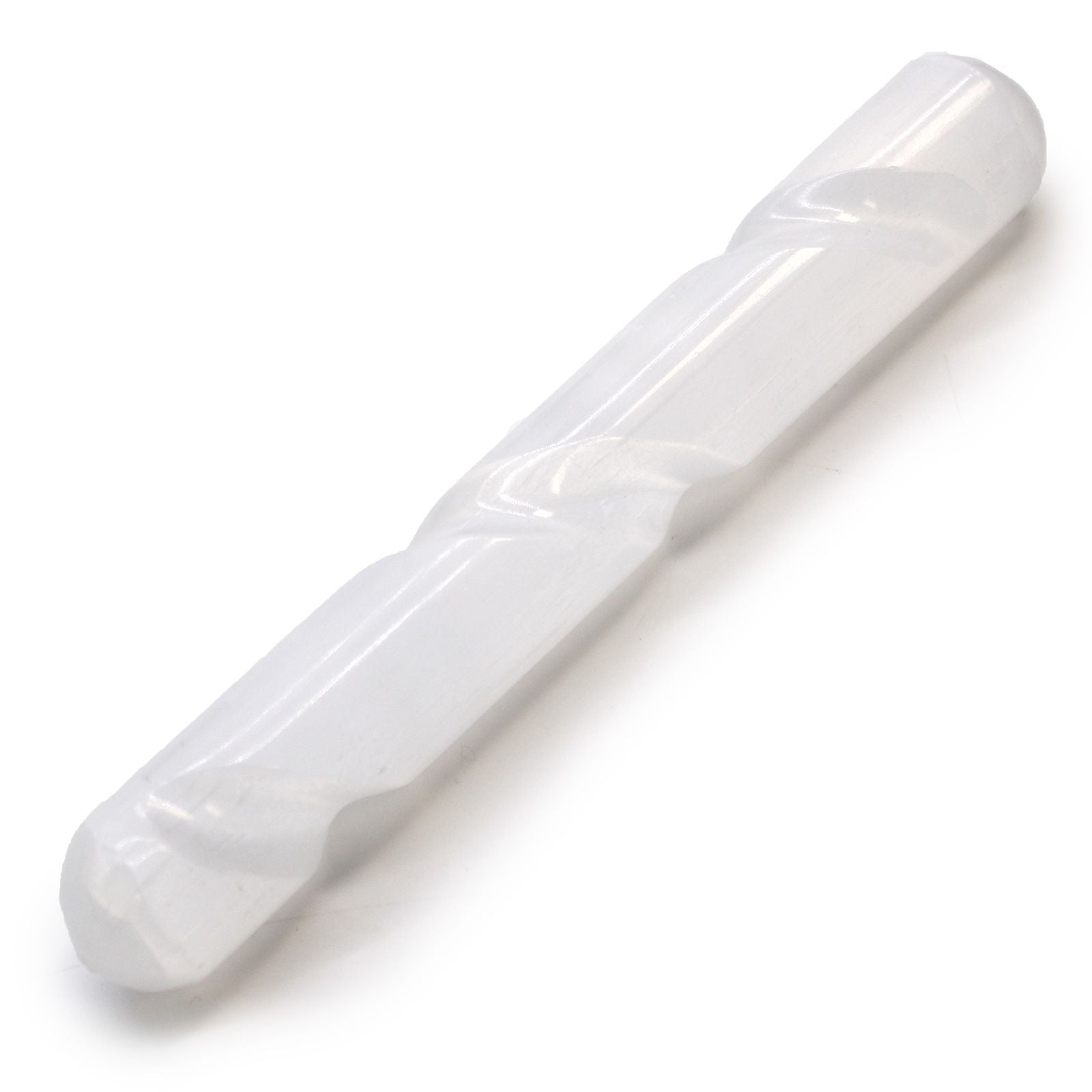 SELENITE SPIRAL WAND (16CM)