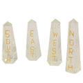 POINTS OF THE COMPASS QUARTZ STONE SET