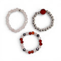 LOVE + FLAME GEMSTONE RING SET