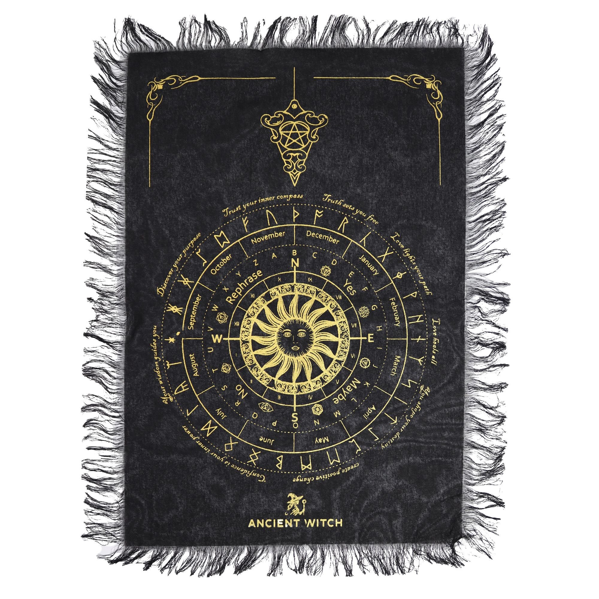 SUN FACE PENDULUM DIVINATION CLOTH