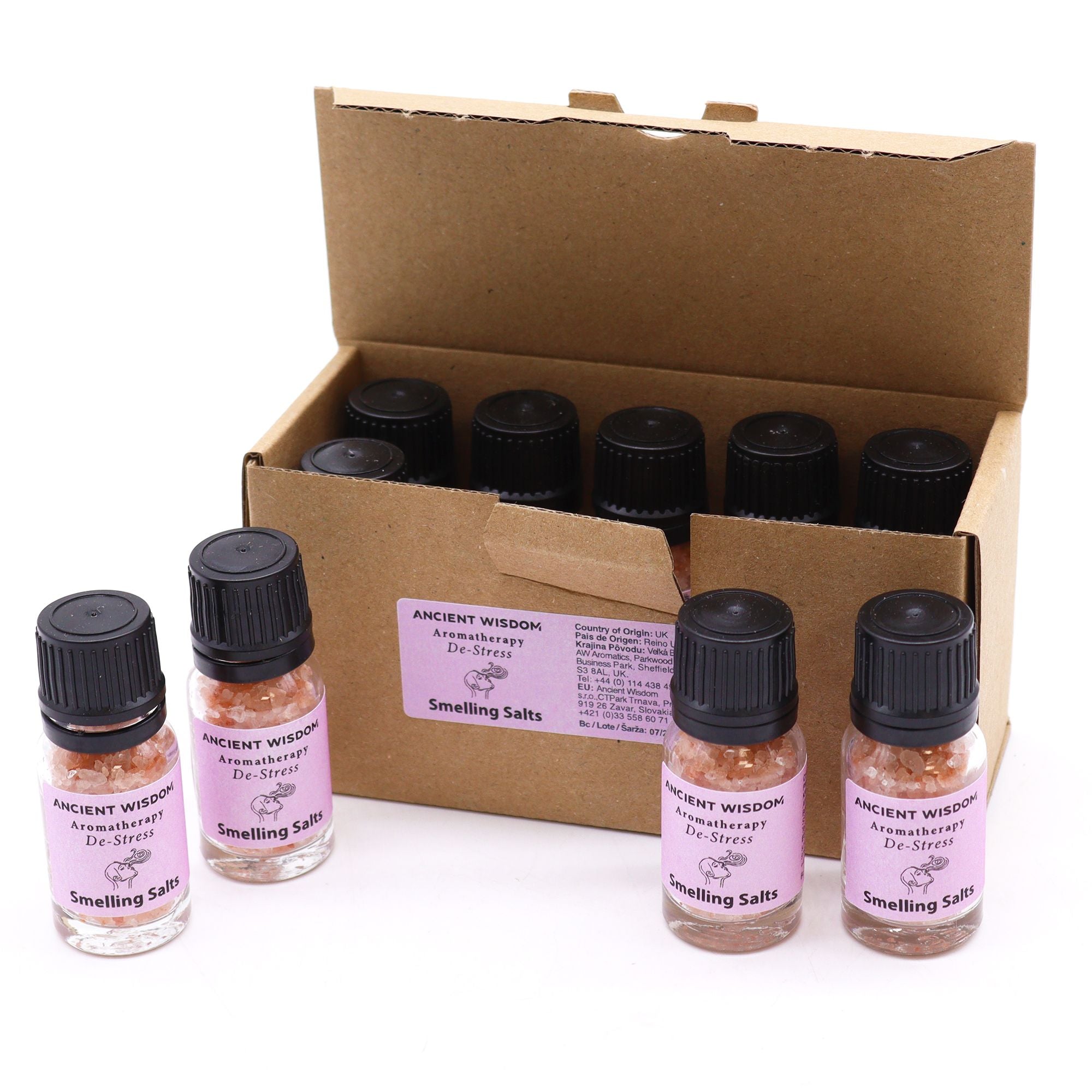 DE-STRESS AROMATHERAPY SMELLING SALTS