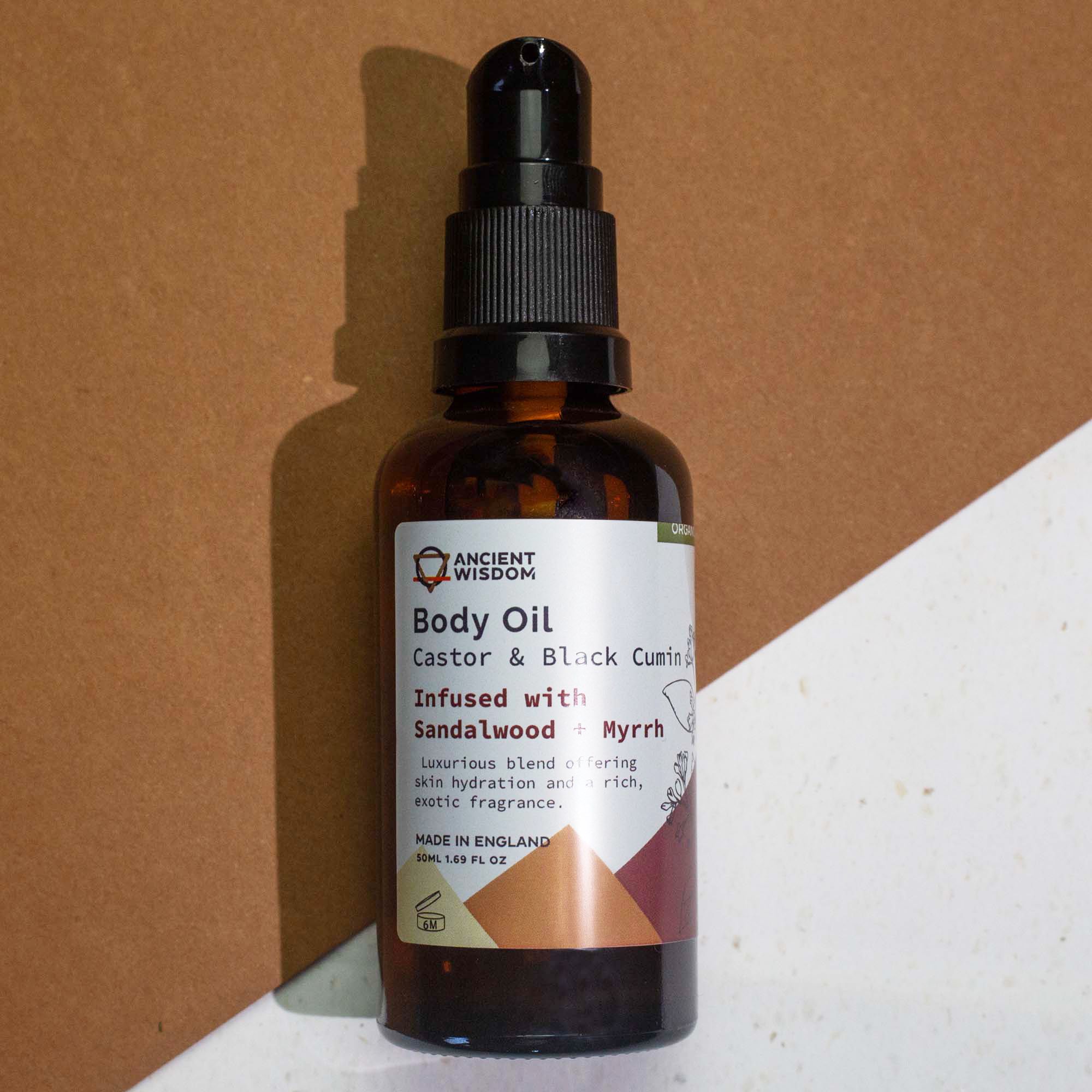 SANDALWOOD + MYRRH ORGANIC BODY OIL