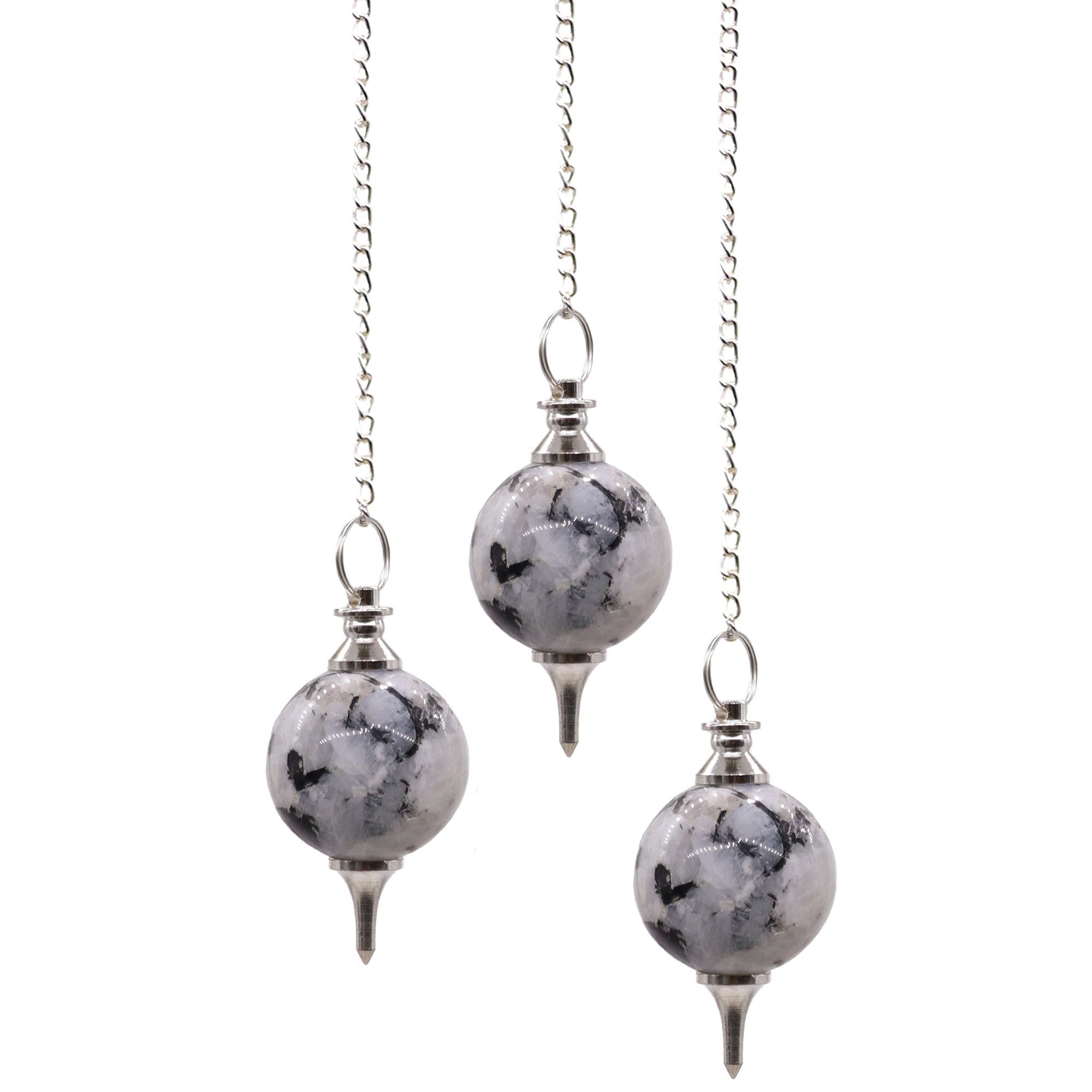 RAINBOW MOONSTONE SPHERE PENDULUM
