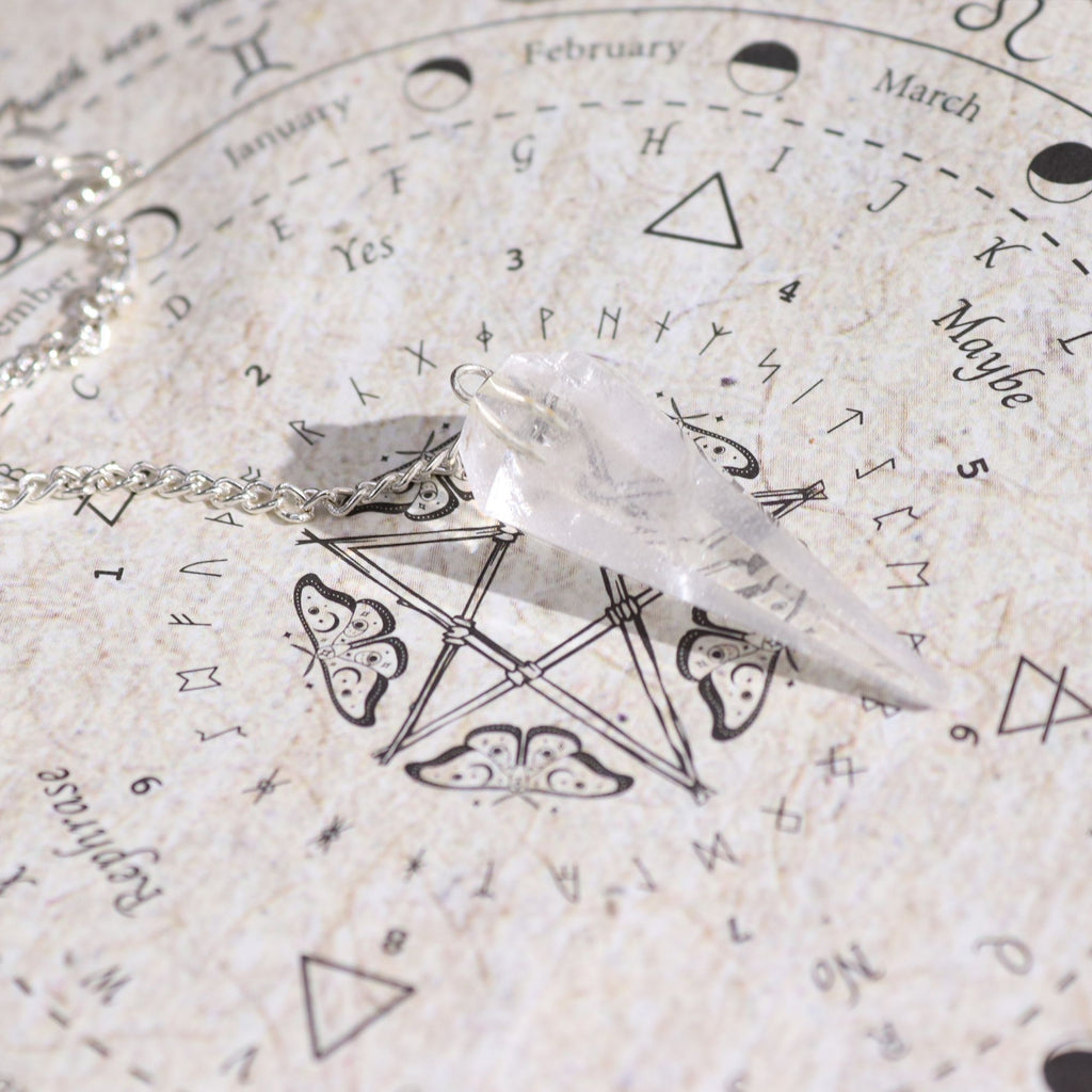 CLEANSING SPELL INCENSE + ROCK CRYSTAL PENDULUM SET
