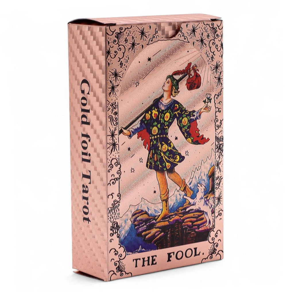 ROSE GOLD FOIL MOON PHASE TAROT DECK