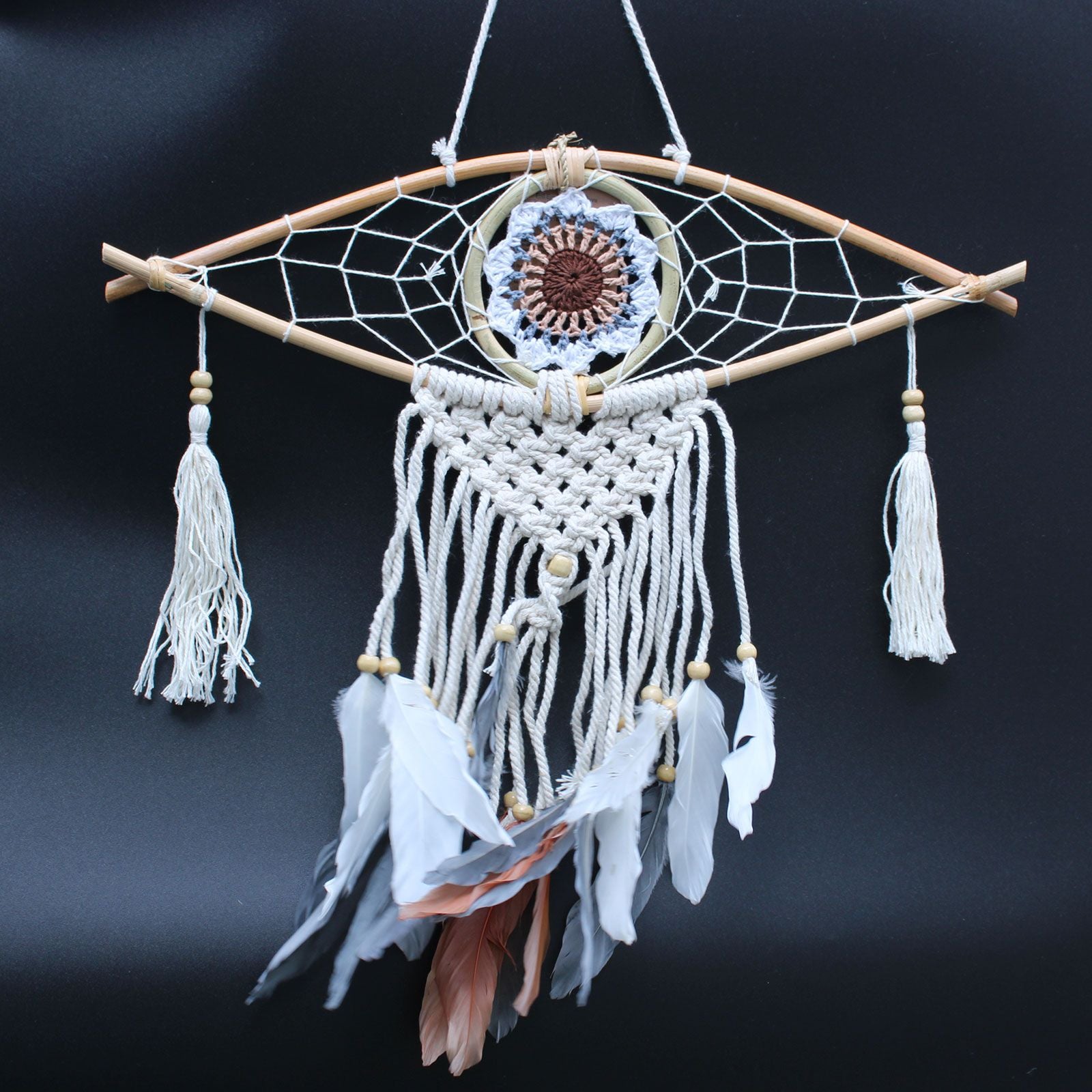 PROTECTION EVIL EYE FLOWER DREAMCATCHER