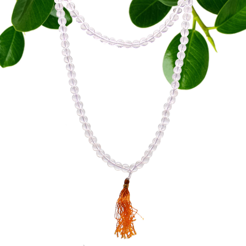 ROCK CRYSTAL MALA BEADS