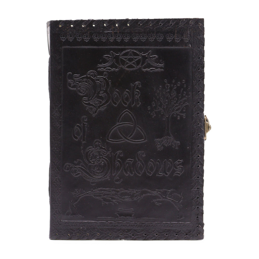 BOOK OF SHADOWS BLACK LEATHER JOURNAL