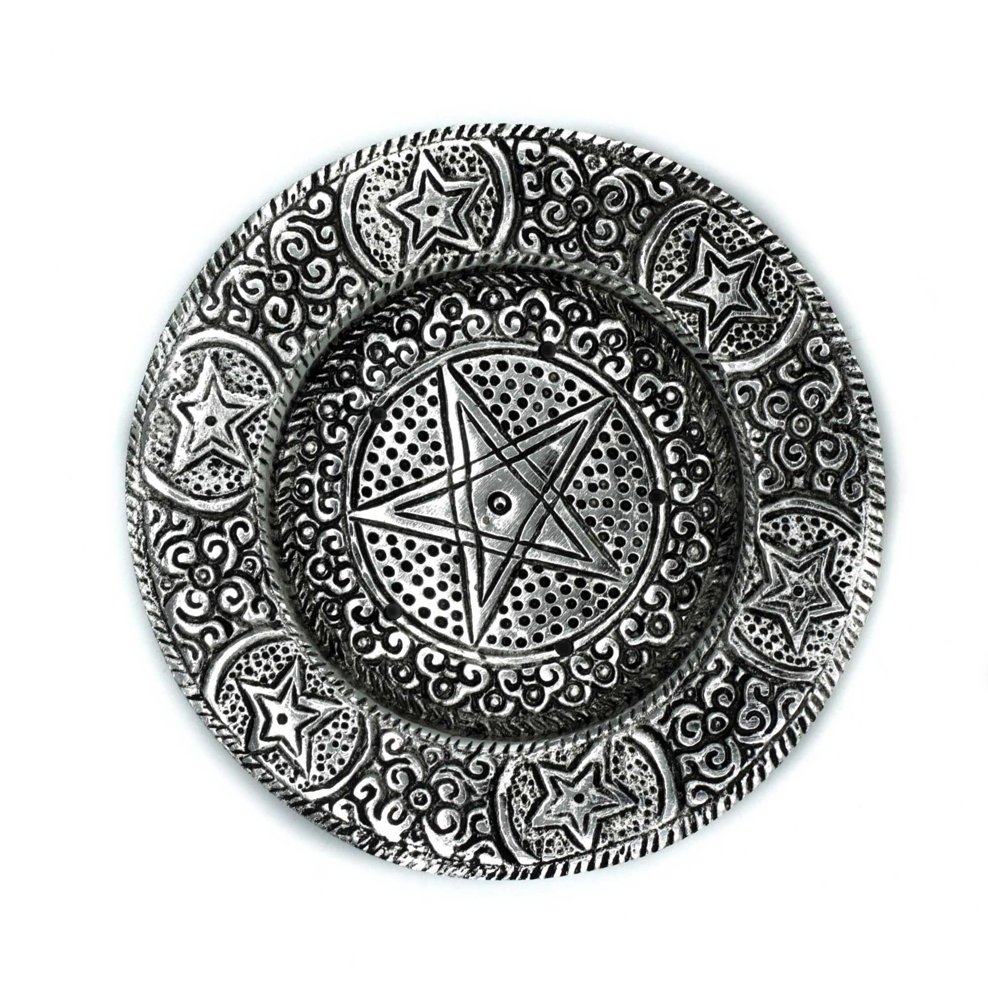 ALUMINIUM PENTAGRAM INCENSE HOLDER