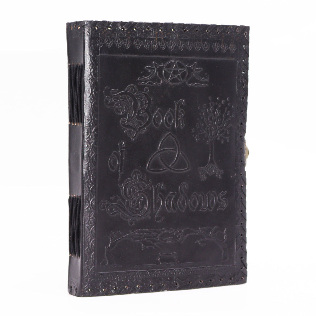 BOOK OF SHADOWS BLACK LEATHER JOURNAL
