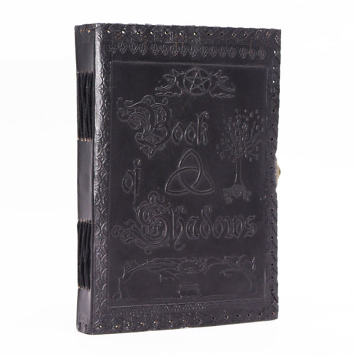 BOOK OF SHADOWS BLACK LEATHER JOURNAL