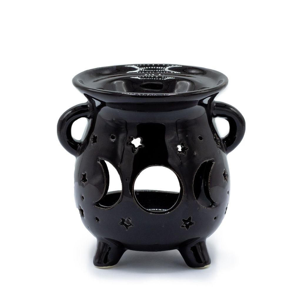 TRIPLE MOON CAULDRON OIL BURNER + WAX WARMER